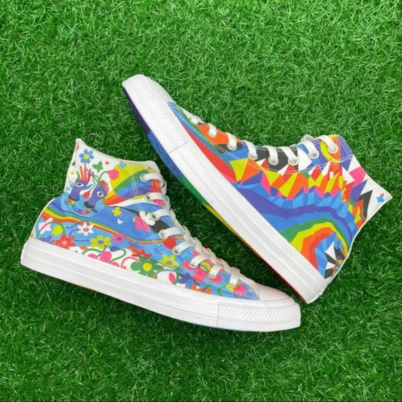 Converse All Star Chuck Taylor Ctas Hi Rainbow Lgbtq Pride - Picture 6 of 8